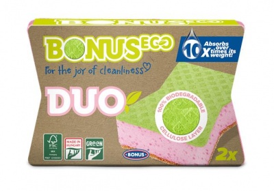 Mosogatószivacs, karcmentes, 2 db, BONUS "Duo"